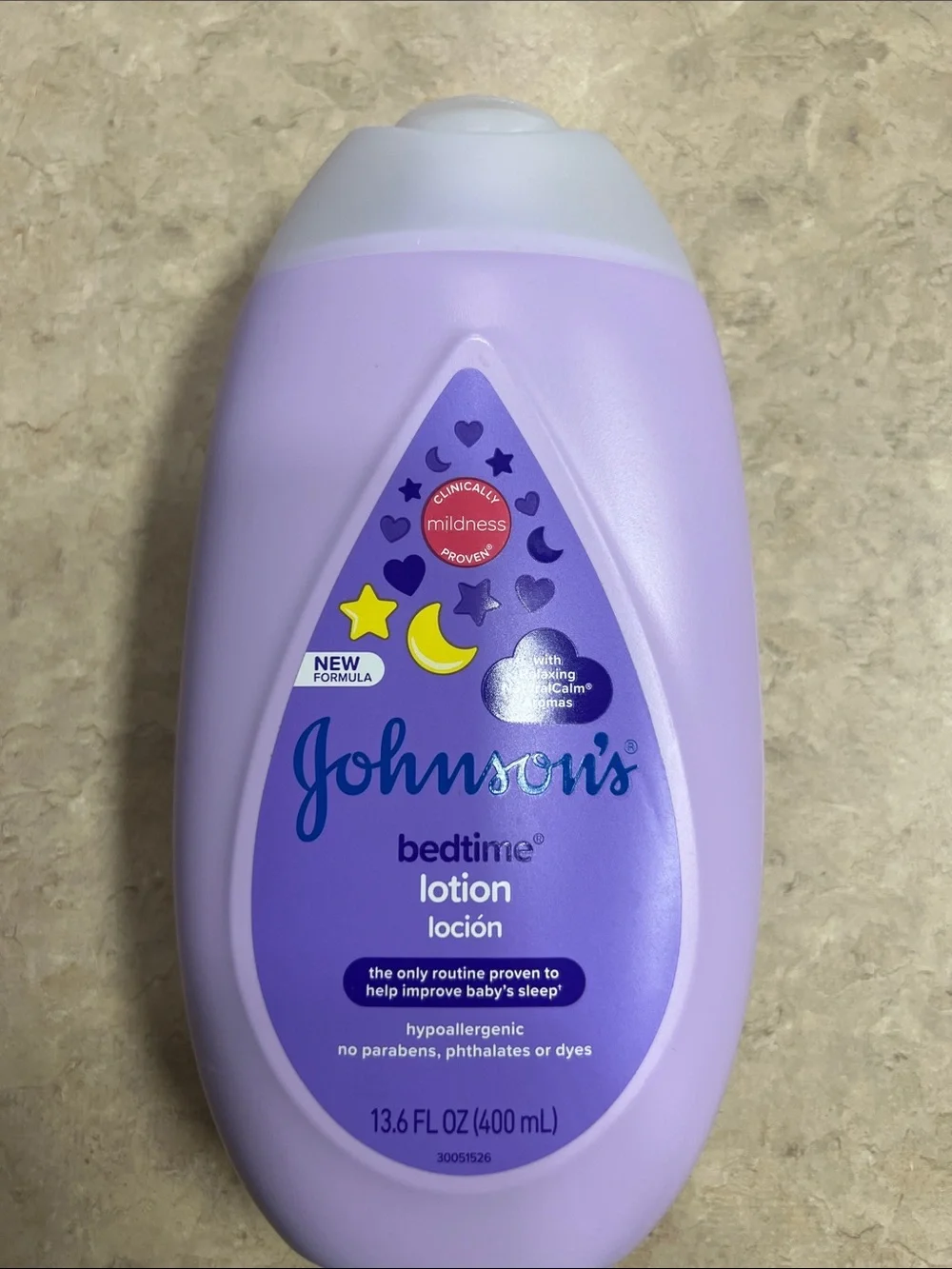 Johnson’s Baby Bedtime Lotion - Calming Lavender Purple